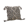 Veria Pillow Cover | Geometric Texture | Gray