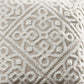 Veria Decorative Pillow Cover with Celtic Knot The Urban Port White and Beige By Casagear Home BM250078