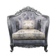 Chair with Scrolled Molded Frame and Queen Anne Legs Gray BM250202