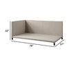 Full Size Daybed with Nailhead Trim and Rounded Legs Beige By Casagear Home BM250267