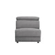 Fabric Upholstered Modular Armless Chair Dark Gray BM250269