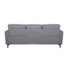 Sofa with Fabric Upholstery and Sleek Metal Legs Gray BM250321