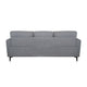 Sofa with Fabric Upholstery and Sleek Metal Legs Gray BM250321