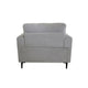 Chair with Fabric Upholstery and Sleek Metal Legs Gray BM250339