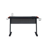 MDF Gaming Table with Cup and Controller Holders Black BM250341
