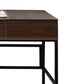 Writing Desk with Lift Top Storage and USB Plugin Brown By Casagear Home BM250369