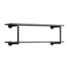 Liora Wall Rack | Antique Metal Frame | Brown | Gray