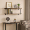 Liora Wall Rack | Antique Metal Frame | Brown | Gray