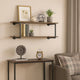 Liora Wall Rack | Antique Metal Frame | Brown | Gray