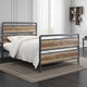 Mira Full Bed | Metal Frame | Brown | Gray
