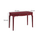 Wooden Storage Drawer Glide Writing Desk Red By Casagear Home BM250410