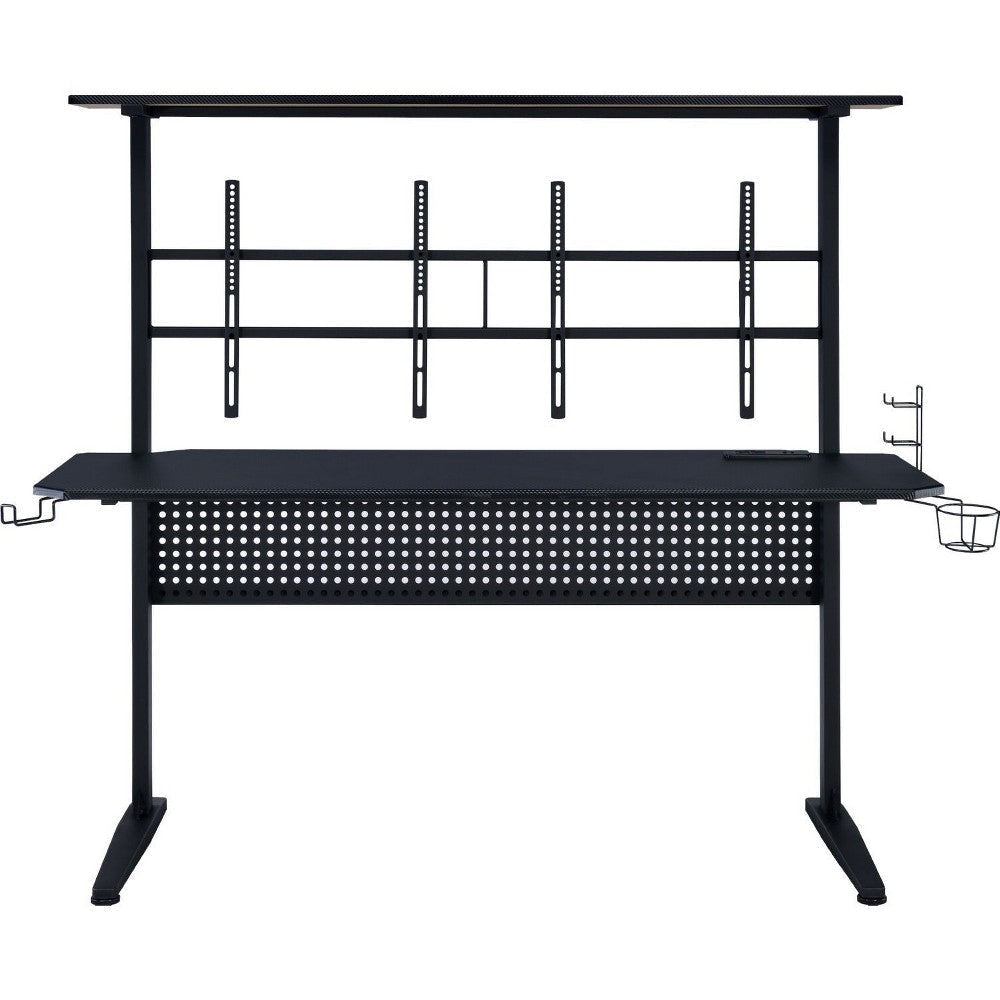 Gaming Table with USB-Port Black BM250412