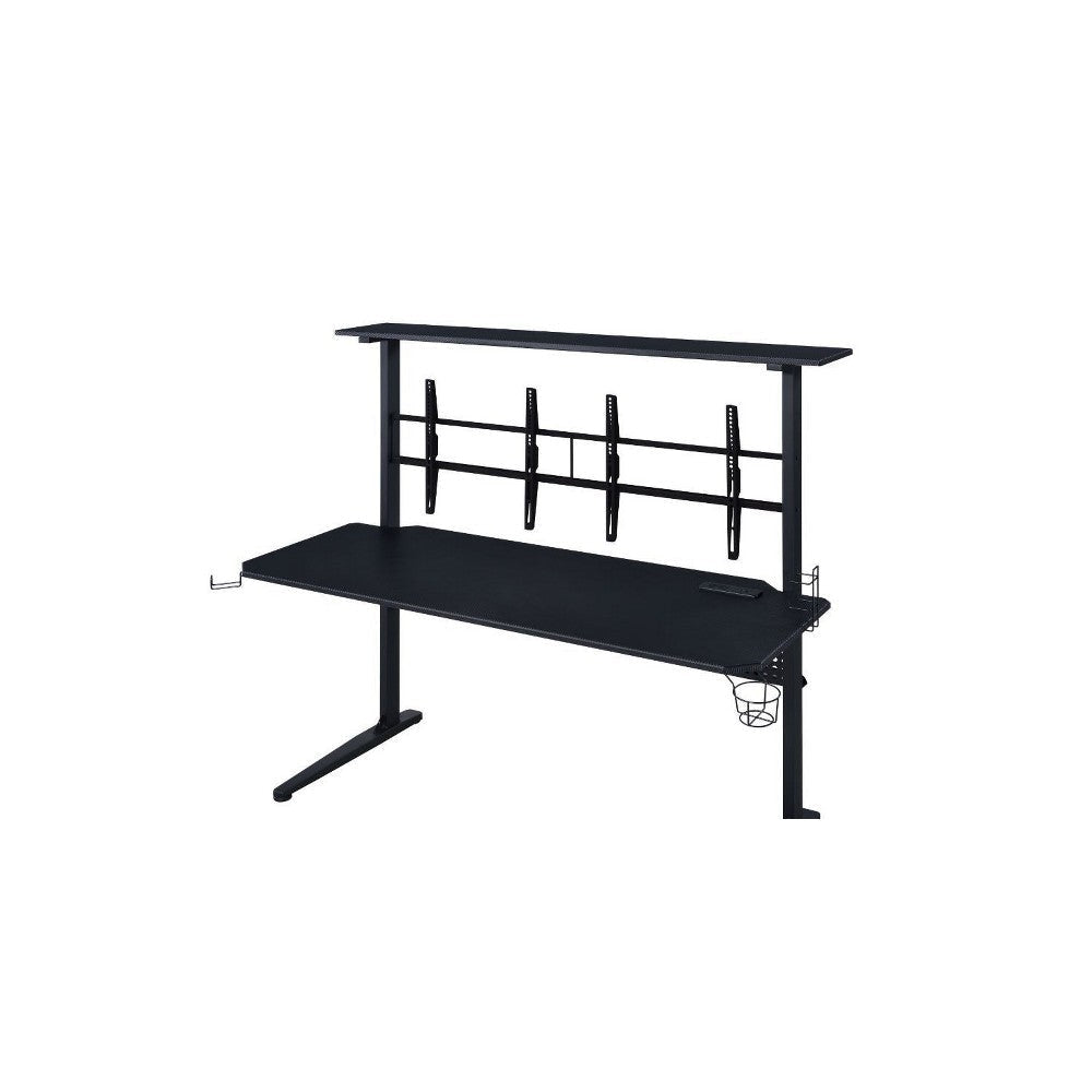 Gaming Table with USB-Port Black BM250412