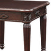 End Table with Traditional Style and Turned Legs Espresso Brown BM250596