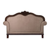 Loveseat With Crowned Top and Fabric Upholstery Beige By Casagear Home BM250631