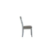 Side Chair with Fabric Seat and Open Back Set of 2 Beige BM250684