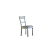 Side Chair with Fabric Seat and Open Back, Set of 2, Beige