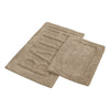 Veria Bath Mat Set | BATH Sculpted Details | 2 Piece | Beige