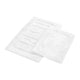 Veria Bath Mat Set | FRESH Sculpted Details | 2 Piece | White