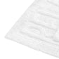 Veria 2 Piece Bath Mat with RELAX Sculpted Details, The Urban Port, White By Casagear Home