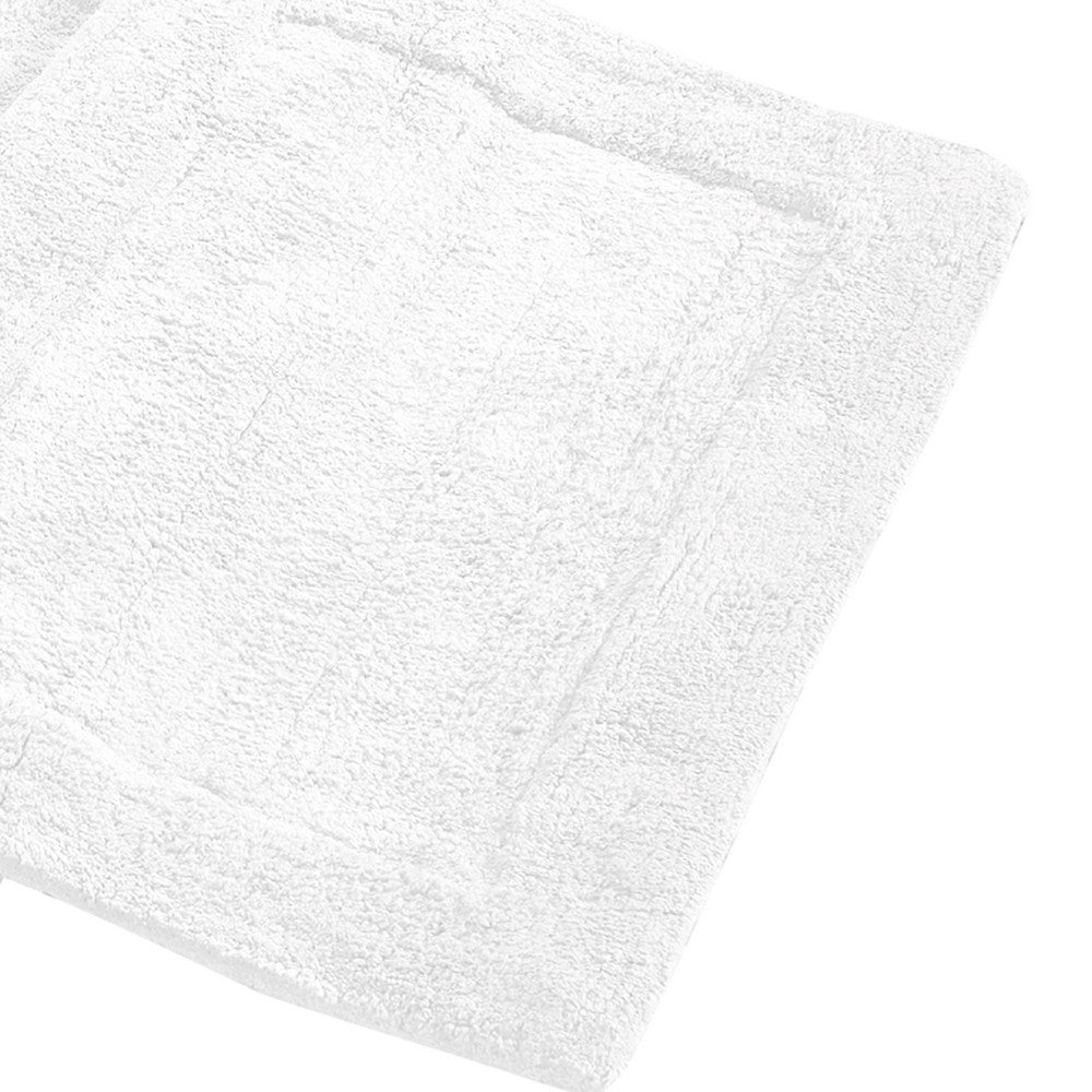 Veria 2 Piece Bath Mat with RELAX Sculpted Details, The Urban Port, White By Casagear Home