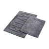 Veria 2 Piece Bath Mat with RELAX Sculpted Details, The Urban Port, Black By Casagear Home