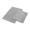Veria Bath Mat Set | RELAX Sculpted Details | 2 Piece | Gray