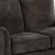 Loveseat with Curved Track Arms and Splayed Legs Dark Gray BM250945