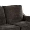 Loveseat with Curved Track Arms and Splayed Legs Dark Gray BM250945