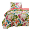 Aulne 2 Piece Twin Quilt Set with Leaf Print Multicolor By Casagear Home BM251005