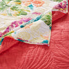 Aulne 2 Piece Twin Quilt Set with Leaf Print, Multicolor By Casagear Home