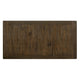 Dining Table with Rectangular Top and 2 Drawers, Brown and White