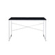 Writing Desk with X Shaped Crossbar Support Black and White BM251192