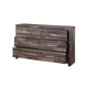 Dresser with Rough Hewn Saw Texture and Panel Base Rustic Gray BM251268