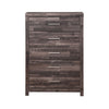 Chest with Rough Hewn Saw Texture and Panel Base Rustic Gray BM251269