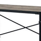 Writing Desk with Casters and Nail Accents, Black By Casagear Home