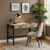 Nova Writing Desk | Built-in USB | Weathered Oak & Black