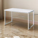 Nova Writing Desk | X-Bar Base | Chrome Finish | White