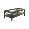 Luxe Coffee Table | Tapered Legs | 42" | Gray