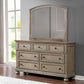 Dresser with 1 Hidden Drawer and Weathered Look Gray By Casagear Home BM252503