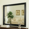 Dorian Mirror | Wood Frame | Molded Detail | Black