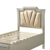 Full Bed with 1 Drawer and Padded Headboard Champagne Gold BM252717