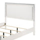 Queen Bed with LED Headboard and Shimmering Trim White BM252737