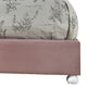 Full Bed with Button Tufted Arched Headboard Pink BM252761