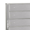 Chest with Crystal Knobs and Mirror Panels Silver BM253004