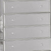 Chest with Crystal Knobs and Mirror Panels Silver BM253004