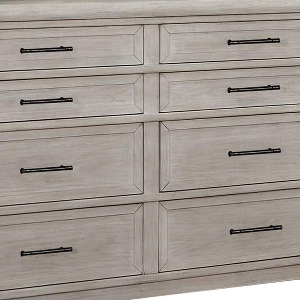 Dresser with Elegant Pull Handles Antique White By Casagear Home BM253012