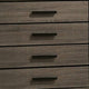 Chest with Black Rectangular Pulls Gray By Casagear Home BM253014