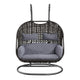 Cora Patio Swing Chair | Wicker Weave | Tubular Stand | Black