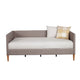 Daybed with Wooden Frame and Fabric Upholstery Dark Gray By Casagear Home BM261847